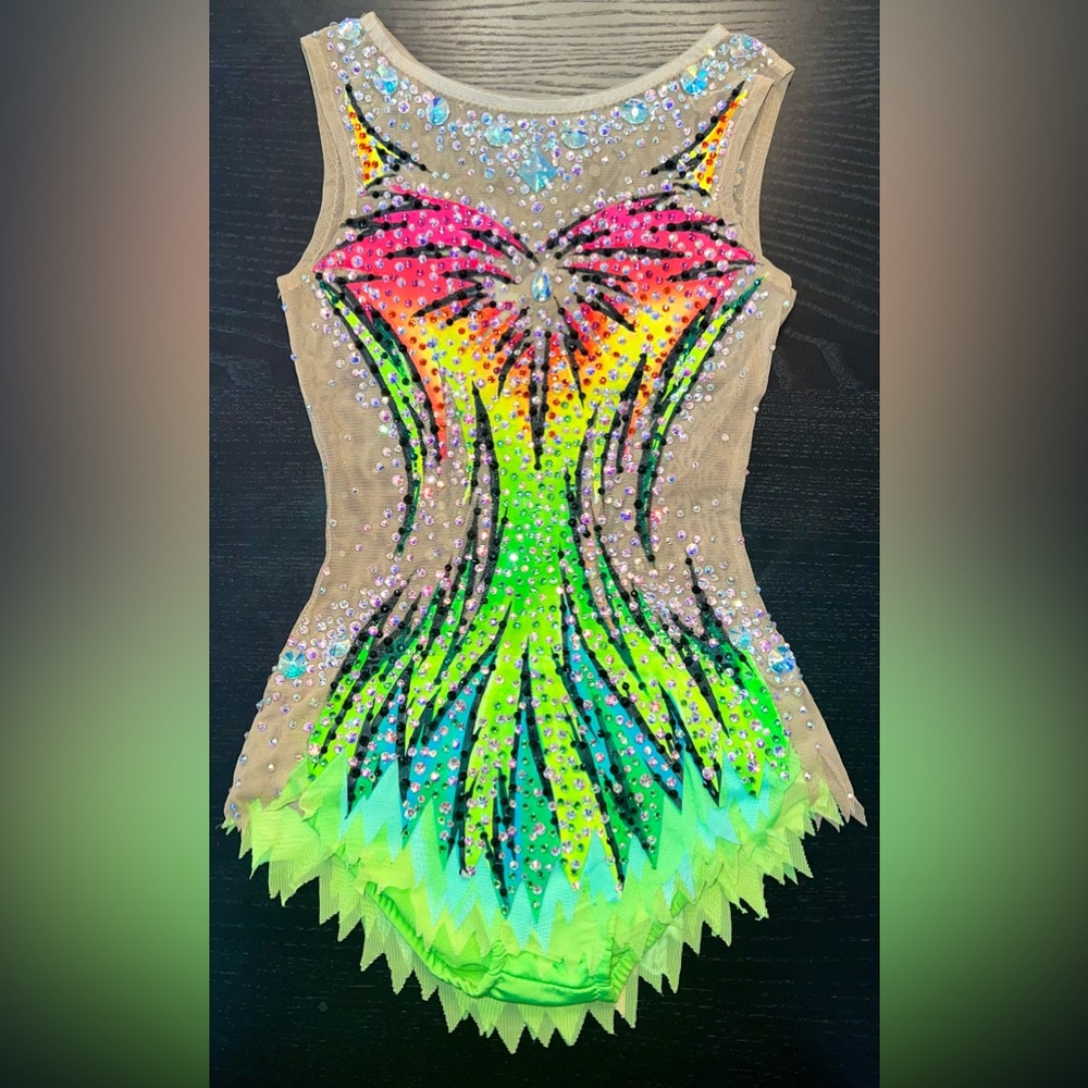 Vibrant Rhythmic Gymnastics Leotard